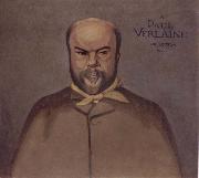 Portrait decoratif of Paul Verlaine Felix Vallotton